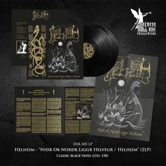 HELHEIM Nidr ok Nordr liggr Helvegr / Helheim 2LP BLACK , PRE-ORDER [VINYL 12"]